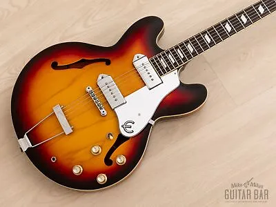 1999 Epiphone Casino Hollowbody Guitar Sunburst W/ 1 11/16  Nut Case • $1449.99