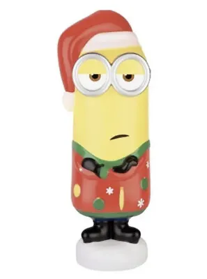 $109.75 • Buy Despicable Me Minions Kevin In Ugly Sweater & Santa Hat 23” Christmas Blow Mold