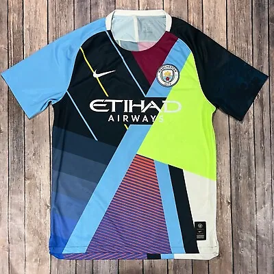 Manchester City Celebration Nike Jersey Large Kit Shirt Limited Edition • $199.95