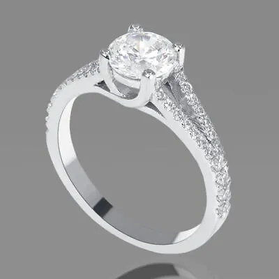 2 1/5 Carat Wedding Round Cut Diamond Engagement Ring K-L/VS2 18K Yellow Gold • $4734.50