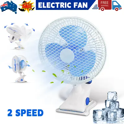 $24.05 • Buy Portable Mini Fan Travel Clip On Desk Fan Pram Cot Car Air Cooler Cooling AUPlug