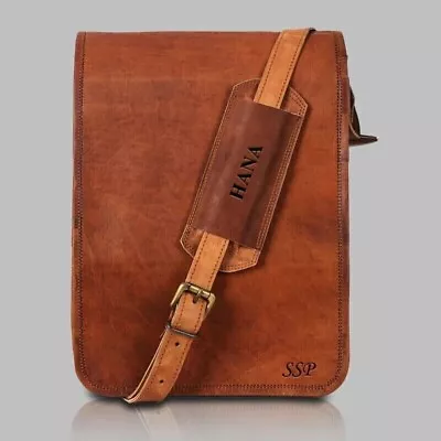 19  Men's Genuine Solid Durable Leather Satchel  Messenger Laptop Briefcase Bag • $52.64