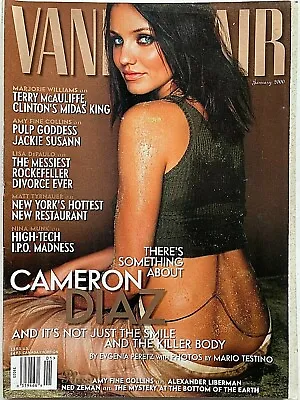 CAMERON DIAZ January 2000 VANITY FAIR Magazine JACQUELINE SUSANN GISELE BUNDCHEN • $8