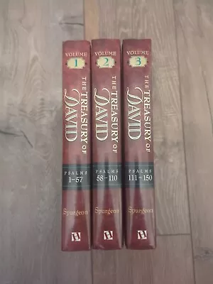 The Treasury Of David By Charles Spurgeon 3 Volume Set  Hardcover Hendrickson • $70