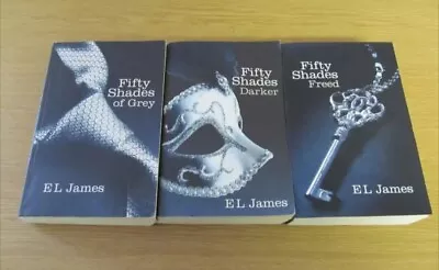 50 Shades Of Grey Darker & Freed Trilogy 3 Paperback Book Set - E L James • £14.99