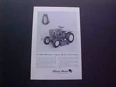 1964 Wheel Horse Garden And Lawn Tractor W/mower Deck--vintage 64 Ad From Estate • $8.75