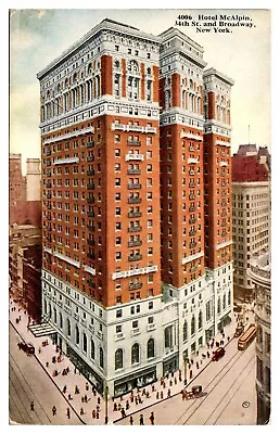 1912 Hotel McAlpin 34th Street And Broadway New York City NY Postcard • $3.49