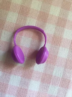 Mattel Barbie Doll Music Headphones Or Winter Ear Muffs Solid Purple Color • $2.45