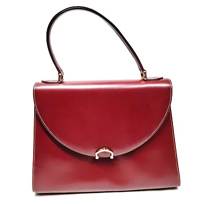 $76.98 • Buy Cartier Hand Bag  Bordeaux Leather 426017