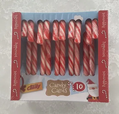 Candy Canes X 10 Christmas Peppermint Red White Tree Decorations Sweets Vegan • £2