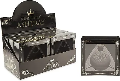 King Palm | Metal Ashtray Display | 6 Ashtrays Per Display | Bermuda Black • $143.99