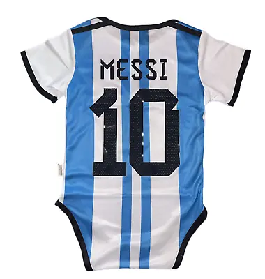Argentina No.10 11 Football World Cup Baby Bodysuit Boy Girls Infant Jersey Gift • $22.38