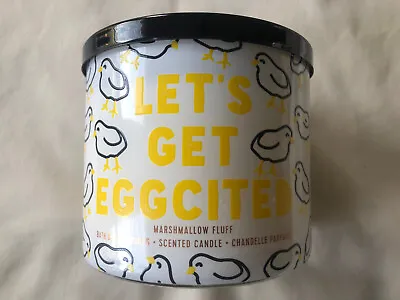 Bath & Body Works Marshmallow Fluff Lets Get Eggcited 3 Wick Candles  14.5 Ozs • $23.39