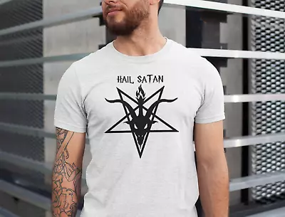 T Shirt -hail Satan - Funny Rude Etc • £11.45