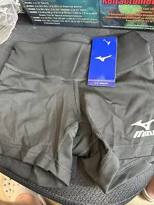 Mizuno Victory 3.5  Inseam Volleyball Shorts 2xsmall Black *new With Tags Xxs • $20