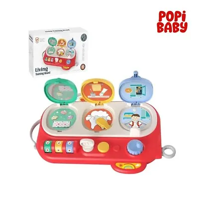 PopiBaby Busy Board Baby Sensory Toy Montessori Busy Board Games For Toddlers • $18.74