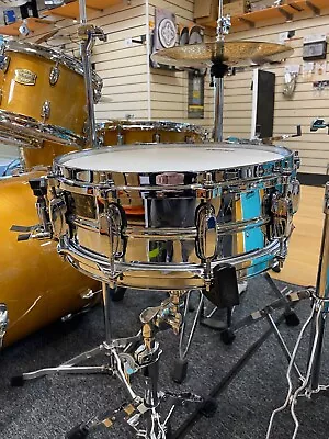 Tama Stewart Copeland 14 X 5 Chrome Over Brass Snare Drum • £399