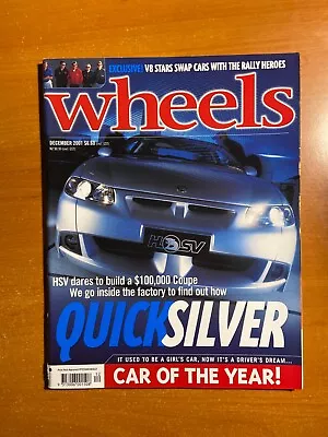 Wheels Magazine - December 2001 - HSV Coupe - Car Of The Year • $14.90