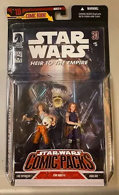 Star Wars Comic 2 Pack Luke Skywalker Mara Jade Heir To The Empire 2007 Hasbro • $29.99