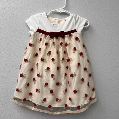 Monnalisa Baby Girls Dress 24 Month Made In Italy • $55.76