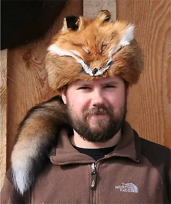 Glacier Wear Red Fox Fur Davy Crockett Hat Hts1770 • $189.95