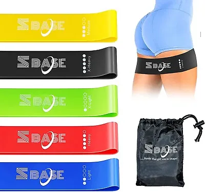$19.99 • Buy Exercise Resistance Bands (Set Of 5) Heavy Duty Fitness Resistance Band Set AU