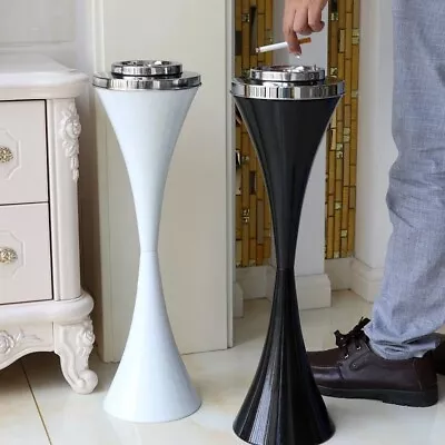 Free Standing Floor Smokers Stainless Steel Cigarette Ash Tray Litter Bin Ashbin • $53.90