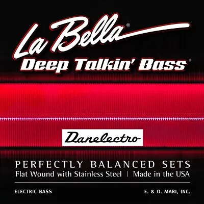 La Bella Bass Strings Danelectro Longhorn 760-FD 42-83 Ball Ends 40  Length • $45.95