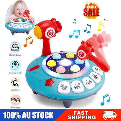Electric Whack A Mole Game Baby Sensory Toys Musical & Light Toys For 1 Year Old • $27.89