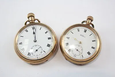 £12.50 • Buy Mens POCKET WATCHES Rolled Gold Hand Wind Waltham Watch Co Non Working X 2 