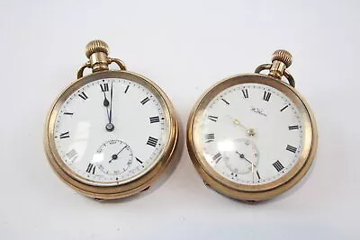 £12.50 • Buy Mens POCKET WATCHES Rolled Gold Hand Wind Waltham Watch Co Non Working X 2 