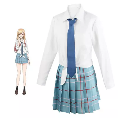 My Dress-Up Darling Kitagawa Marin Cosplay Costume Girls School Uniform Outfits • $21.47