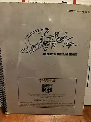 Smokey Joe's Cafe Broadway Musical  Libretto Vocal Book Script • $35