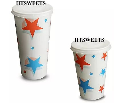 Starball Paper Cups Lids Cold Drinks Cup Fizzy Coca Colaslush Cupslid • £11.39