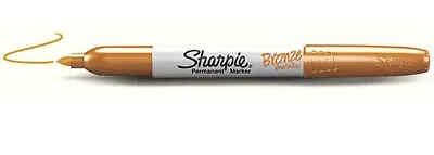 Metallic Sharpie Fine Tip Point Permanent Marker Pen Gold Silver Bronze 1 Or 3 P • £2.99