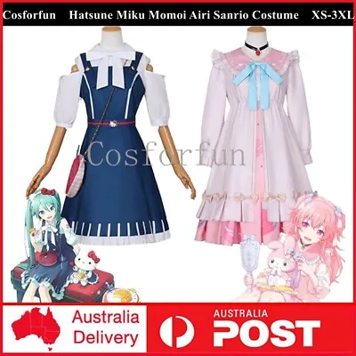 Vocaloid Hatsune Miku Momoi Airi Sanrio Costume Cosplay JK Uniform Dress Party • $62.04