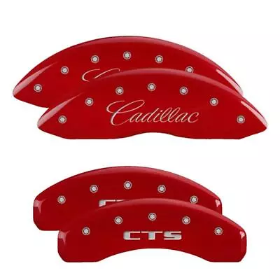 MGP Red Aluminum Caliper Covers For 2009 - 2019 Cadillac CTS Premium / Luxury • $299