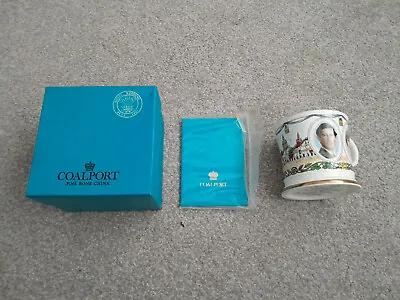 Coalport Commemorative Royal Wedding July 1981 Charles & Diana Tankard Complete • £0.99