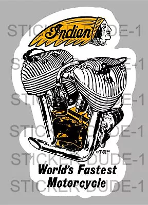 Indian Motorcycle Sticker For Mancave Toolbox Welder Etc • $5.10