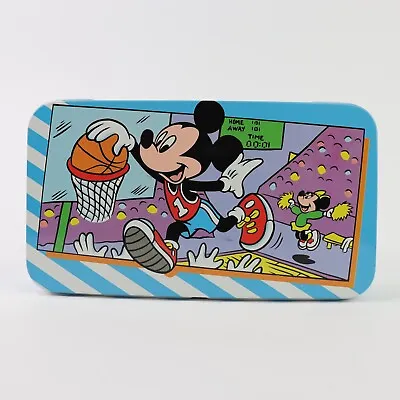 Vintage Mickey And Minnie Mouse Tin Pencil Box Trinket The Tin Box Co Of America • $17.84