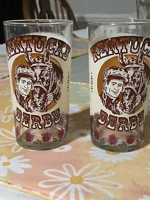 1977 (2) Kentucky Derby Day Mint Julep Glass Churchill Downs • $30