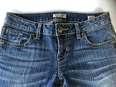Mek Denim 5 Pocket Boot Cut Stretch Denim Blue Jeans Women Size 26 Length 34 • $27