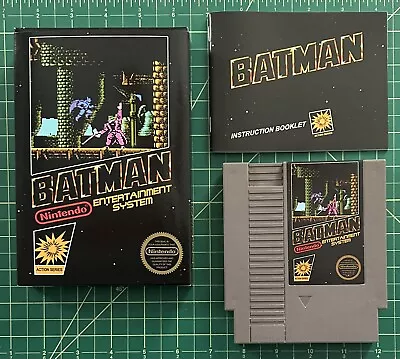Nintendo NES Batman Custom Fan Made Black Box Action Series CIB Game Free Ship • $129.99