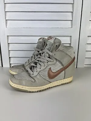 Nike Dunk High Sky Hi Light Bronze Women's Shoes Sneakers Sz Eur 38 US 7 • $20