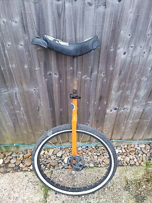 Unicycle.Com FREESTYLE 24  Unicycle - Stunt - Circus - Fun. Off-road Tyres ORANG • £54.99