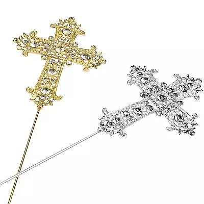 £5.77 • Buy Religious Baptism Cross Cake Topper First Communion Cake Decorating For Girl