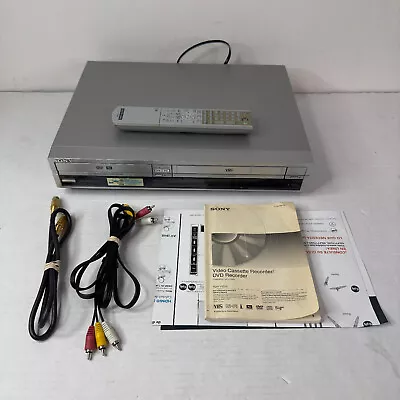 Sony VCR DVD Combo Player/RECORDER RDR-VX500 With Remote Cables TESTED WORKS! • $139.99