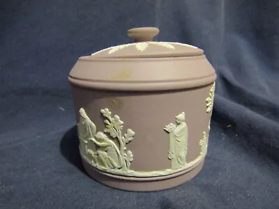 Wedgewood Lilac Jasperware Jar • $25