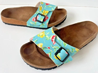 £30 • Buy Papillio Birkenstock Sandals / Mules Size 7.5 Womens Aqua / Multi Superb
