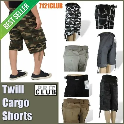 Pro Club Cargo Shorts Men Proclub Camo Combat Bdu Short Long Length Big And Tall • $26.95